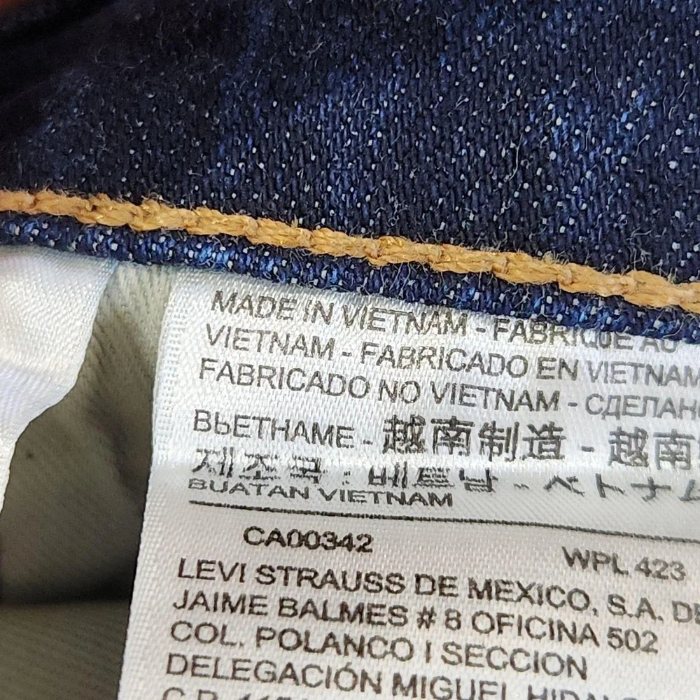 Levis Premium 510 Skinny Jeans Mens 30x32 Blue Medium Wash Stretch Denim